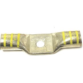 AC/DC WIRE AND SUPPLY 4/0 Stackable Battery Lugs with 4 Pads - Double Barrel Butt (Splices) -Electrolytic Copper (1 Pack)