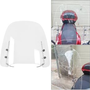 14.3"x16.5"Clear Gy6 125cc 150cc Scooter Moped Dirt Bike Motorcycle Windshield Screen Compatible with Yamaha Honda Visor Scooter Windshield Transparent Acrylic
