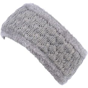 Be Your Own Style BYOS Womens Chic Cold Weather Enhanced Warm Fleece Lined Crochet Knit Stretchy Fit