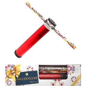 Star Magic Kaleidoscope Glitter Wand - 9 Inch Scope with a 12 Inch glitter wand - Liquid Motion Kaleidoscope. ONE randomly selected color Kaleidoscope in A GIFT BOX