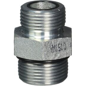 Brennan Industries FS6400-12-16-O Steel Straight O-Ring Face Seal Fitting, 1-3/16"-12 NPT x 1-5/16"-12 NPT Thread, 3/4" Male Face Seal x 3/4" Male O-Ring Boss in Saudi Arabia
