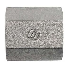 Brennan Industries 9033-04-04 Steel Straight Coupling Conversion Adapter Fitting, 1/4"-19 Female BSPP x 1/4-19 Female BSPP