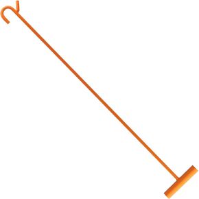 AUTOAlkins Heavy Duty 5th Wheel Pin Puller, 32" Solid Steel Chrome Plated Fifth Wheel Puller w/Hook, 1 Pack