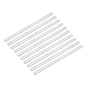 MECCANIXITY Acrylic Round Rod,3mm Diameter 12-inch Length,Clear,Solid Plastic PMMA Bar Stick Acrylic Dowel Rods for DIY Crafts Lighting Fixture Handicraft 20pcs