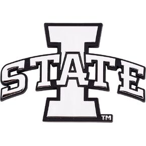 Desert Cactus Iowa State University Metal 3D Auto Car Emblem Sticker Chrome ISU Cyclones Emblems Premium Metal Car Truck