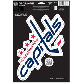 WinCraft Washington Capitals Official NHL 6 inch x 9 inch Car Magnet by 856371