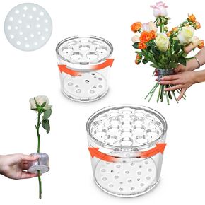 Colenza 2 Packs Ikebana Spiral Stem Holder, Flower Arrangement Holder, Flower Holder for Vase, Spiral Bouquet Twister Flower, Ideal for Vase Decor and Creative Floral Arrangements
