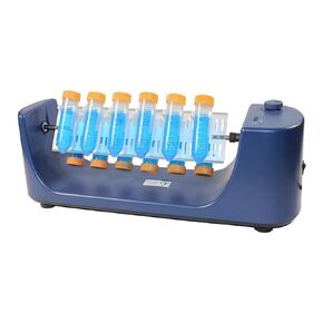 جهاز دوار أنبوب اختبار المشواة التناظري Scilogex SCI-RL-E، سرعة قابلة للتعديل من 10 إلى 80 دورة في الدقيقة، ضمان لمدة عامين