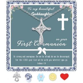 SAM & LORI Unique Jewelry Gifts Cross Necklace with Gift Box and Cards for Best Friend Daughter Mother Niece Granddaughter