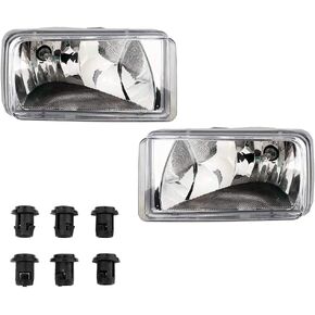 MAYASAF Smoked Lens Fog Light Pair of Bumper Fog Lamp for CHEVY 2007-14 Silverado/Suburban/Avalanche/Tahoe, for GMC 2007-14 Sierra/Yukon, 2007-08 Escalade