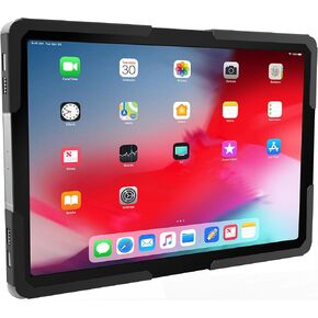 Mount-It! Universal Tablet Wall Mount, Anti-Theft iPad Mount, Enclosure Fits Tablets from 9.7" to 13" Screen Size, Flush Wall Mounting Kiosk, Durable Steel Design, Black