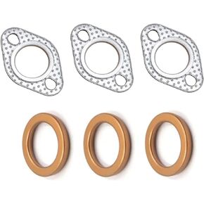 حشية أنبوب العادم، حشية جرافيت 27 مم وحشية معدنية برتقالية 30 مم، مناسبة لمحرك GY6 / ATV/سكوتر/go Kart/Moped، حشية عادم Gy6 in Kuwait