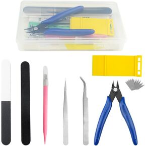 WMYCONGCONG 17 PCS Gundam Model Tools Kit Hobby Building Tools Craft Set for Basic Model Building, Repairing and Fixing