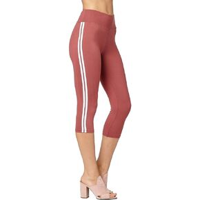 High Waist Leggings in Shorts, Capri & Full Length - Ultra Soft Premium Fabric - 1" High Waistband - Regular & Plus Size