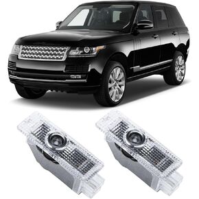 2 Pcs Never Fade Door Light Logo, Projection Ghost Shadow Welcome Puddle Light Compatible with Range Rover 2010-2022 Accessories (White) in Kuwait