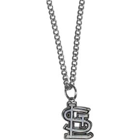 Siskiyou Sports MLB Chain Necklace with Small Pendant, 20" Snake Chain