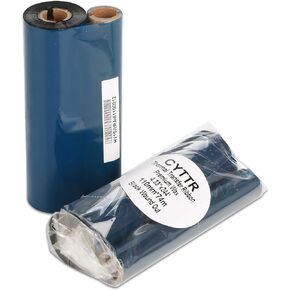 CYTTR 4.33" x 244' Thermal Transfer Ribbon - 1 Roll. Resin Enhanced Wax 1/2 Inch Core Ink Out for Zebra Eltron Datamax Zebra GC420t GK420t GX420t TLP2442 TLP2844