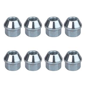 Tusk OEM Style Tapered Chrome Lug Nut Kit 10mm x 1.25mm Thread Pitch (8-Pack)