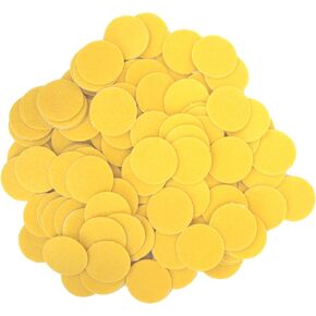 Playfully Ever After 1 Inch Yellow 100pc Felt Circle Stickers