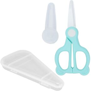 Baby Food Supplement Scissors Baby Food Ceramic Scissors Safety Ceramic Baby Scissors (pink)