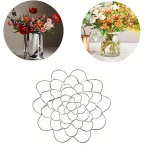 Flower Arrangement Holder,Flower Frog Stainless Steel Lid Arranger Lids Metal Insert Floral Round Floral Lid Grids Organizer for Arrangement Plant Fixation Craft Organizer (8inch)