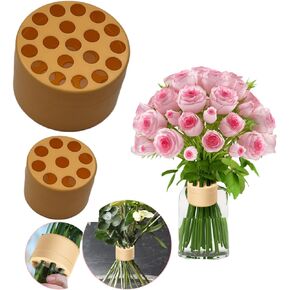 Generic Spiral Ikebana Stem Holder,2024 New Spiral Stem Holder for Flowers,Spiral DIY Bouquet Twister Flower Arrangement Holder (Green-L), LS003