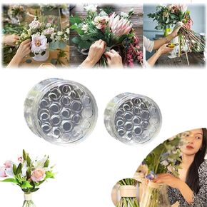 قطعتان من حامل جذع ايكيبانا الحلزوني، حلقة حامل جذع ايكيبانا حلزوني 2024، حامل جذع حلزوني للمزهريات، حامل جذع زهرة حلزونية، إكسسوار فني للزهور DIY (شفاف (S + L)) in Kuwait