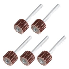 Utoolmart 80 Grits Abrasive Flap Wheel Sander 0.4" x 0.4" Grinding Head with 1/8 inches Shank for Rotary Tool -8 Pack