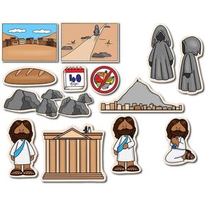 يسوع يشعر بالإغراء قصة الكتاب المقدس لقصص العهد الجديد من لوحات الفانيلا