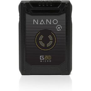 بطارية Core NANOV150، بقدرة 9900 مللي أمبير في الساعة 147 وات في الساعة 14.8 فولت صغيرة على شكل حرف V مع D-TAP وUSB-A واتصالات الكاميرا ومقياس LED للكاميرا وكاميرا الفيديو والشاشة وصانع الأفلام