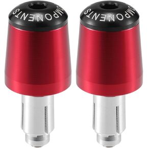 Hihaha Motorcycle Handlebar End Plug for Honda CBR250R CBR300R CBR400R CBR600RR / Front Handle Bar Grips Cap Gear Balanced Plug/Durable Aluminum Alloy 7/8" 22mm / 2 Pcs Red