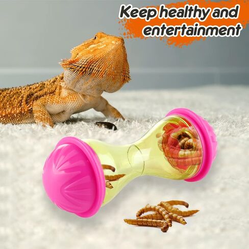 لعبة إثراء الزواحف 3 قطع من CheeFun: ألعاب التنين الملتحي ملحقات ديكور خزان الزواحف - ألعاب تغذية الزواحف للحيوانات الصغيرة السحلية والتنين الملتحي وأبو بريص in Kuwait