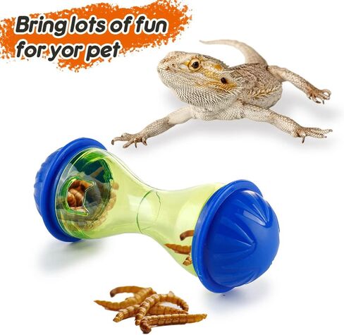 لعبة إثراء الزواحف 3 قطع من CheeFun: ألعاب التنين الملتحي ملحقات ديكور خزان الزواحف - ألعاب تغذية الزواحف للحيوانات الصغيرة السحلية والتنين الملتحي وأبو بريص in Kuwait