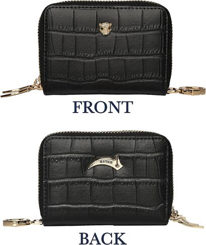 MARYAM Luxury Designer Genuine Leather RFID wallets for women, The best black credit card holder for women, the most beautiful wristlet keychain wallet women, THE women wallet you are looking for! in Saudi Arabia