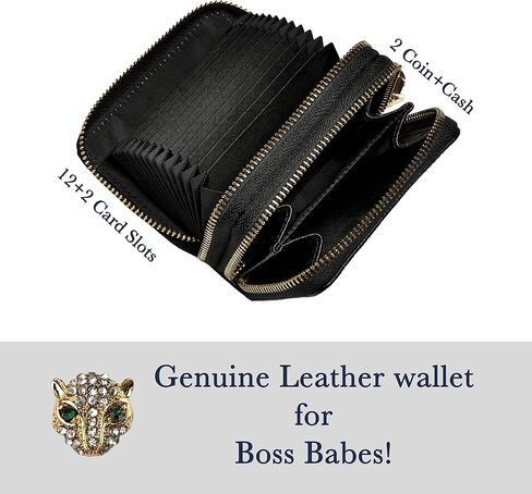 MARYAM Luxury Designer Genuine Leather RFID wallets for women, The best black credit card holder for women, the most beautiful wristlet keychain wallet women, THE women wallet you are looking for! in Saudi Arabia