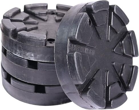 huyear 4Pcs Auto Lift Pads Rubber Car Lift Pads Round Lift Pads Accessories fit for Auto Car Lift Truck Hoist in Saudi Arabia