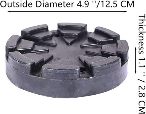 huyear 4Pcs Auto Lift Pads Rubber Car Lift Pads Round Lift Pads Accessories fit for Auto Car Lift Truck Hoist in Saudi Arabia