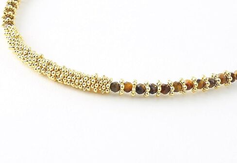 قلادة جوهرة الميلاد من الحجر الطبيعي مصنوعة يدويًا - مجوهرات كريستال شفاء قابلة للتعديل للنساء والفتيات in Kuwait