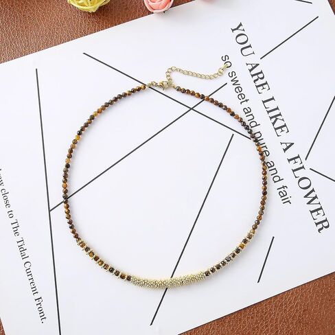 قلادة جوهرة الميلاد من الحجر الطبيعي مصنوعة يدويًا - مجوهرات كريستال شفاء قابلة للتعديل للنساء والفتيات in Kuwait