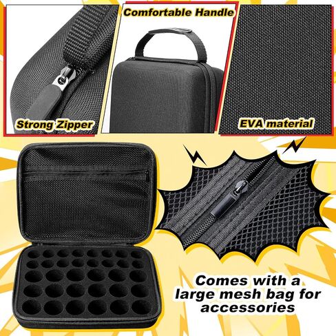 Gemscream 2 Pcs Toy Organizer Storage Case Toys Container Holder with Mesh Pocket Toy Storage Box for Toys Cards Collectible Figures, (Case Only) Black in Saudi Arabia