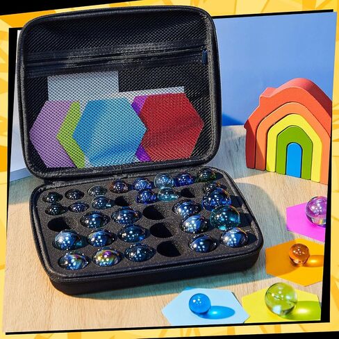 Gemscream 2 Pcs Toy Organizer Storage Case Toys Container Holder with Mesh Pocket Toy Storage Box for Toys Cards Collectible Figures, (Case Only) Black in Saudi Arabia