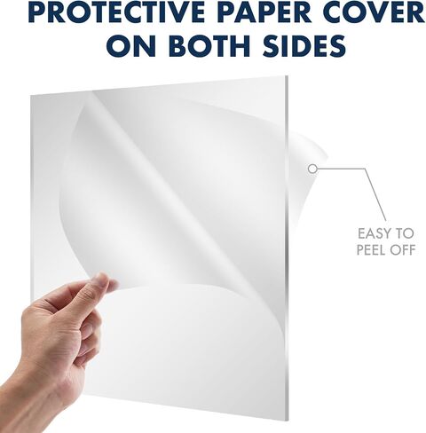 Plexiglass Sheets 18X24 1/4 Inch Thick,Glass Panels Cut to Size,Clear Acrylic Sheet, Acrylic Board,Acrylic Panel Sign，Large Plexiglass Sheets，Plexiglass Window (2 Pc) in Saudi Arabia