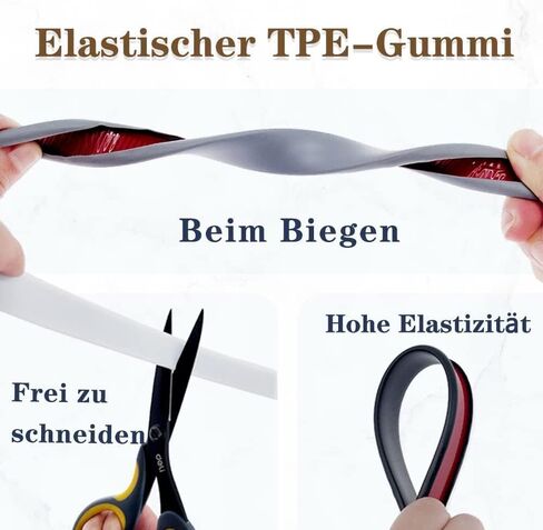 U-Shape Edge Banding, Soft Silica Gel Edge Trim Corner Guards, Collapsible Edge Protector for Baby, Self Adhesive Furniture Edge and Corner Guards, for Cabinet Repair Furniture (16mm*3M, Black) in Saudi Arabia