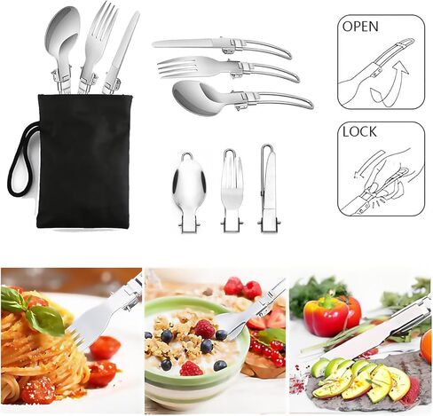 Compact Non-Stick Camping Cookware Set - Includes Pots, Pans, Stove, Kettle, Plates & Utensils for Backpacking, Hiking & Picnic in Kuwait