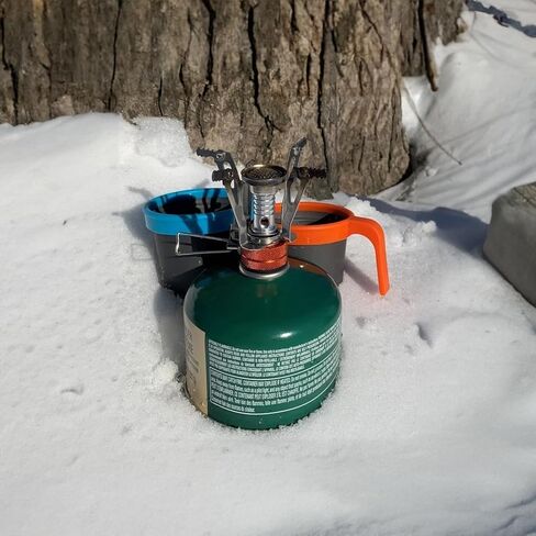 Compact Non-Stick Camping Cookware Set - Includes Pots, Pans, Stove, Kettle, Plates & Utensils for Backpacking, Hiking & Picnic in Kuwait