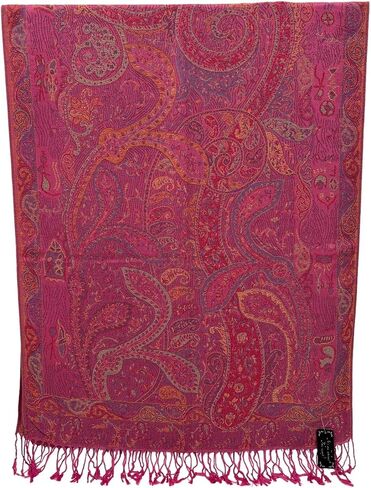 Pashmina Scarf for Women Elegant Wrap Vibrant Colors Chic Paisley Patterns Soft Lightweight Weddings Parties Casual Wear in Saudi Arabia