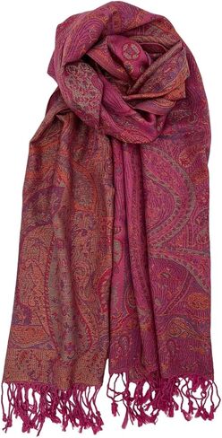 Pashmina Scarf for Women Elegant Wrap Vibrant Colors Chic Paisley Patterns Soft Lightweight Weddings Parties Casual Wear in Saudi Arabia