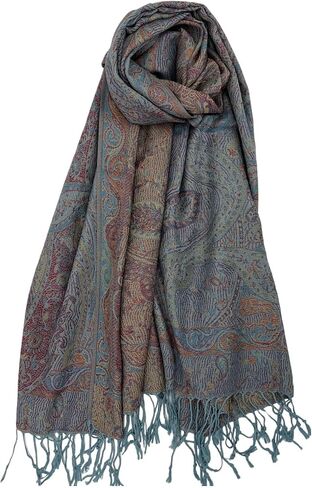 Pashmina Scarf for Women Elegant Wrap Vibrant Colors Chic Paisley Patterns Soft Lightweight Weddings Parties Casual Wear in Saudi Arabia