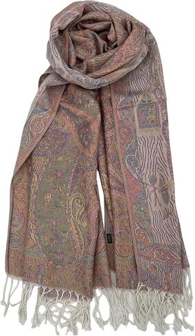 Pashmina Scarf for Women Elegant Wrap Vibrant Colors Chic Paisley Patterns Soft Lightweight Weddings Parties Casual Wear in Saudi Arabia
