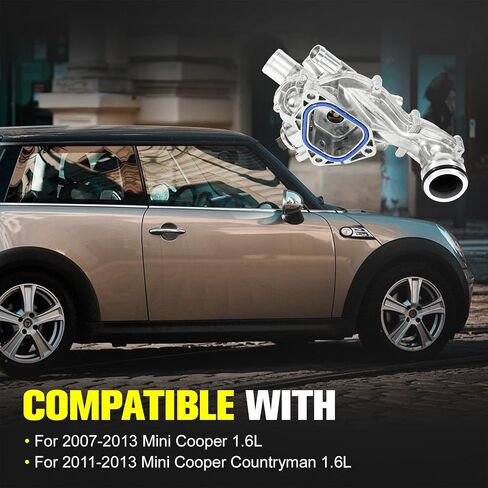 مجموعة مبيت ترموستات الألومنيوم من Aumtoni متوافقة مع 2007-2013 ميني كوبر كوبر كونتريمان 1.6L استبدال #11537534521 in Kuwait